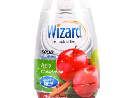 WHOLESALE WIZARD SOLID FRESHENER APPLE CINNAMON 7.8 OZ SOLD BY CASE Cheap