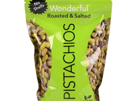 WHOLESALE WONDERFUL PISTACHIOS NO SHELL  ROASTED SALTED 12-OZ SOLD BY CASE Supply