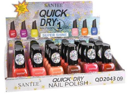 WHOLESALE SANTEE QUICK DRY NAIL POLISH SUPER SHINE ASST SOLD BY CASE Cheap