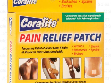 WHOLESALE CORALITE PAIN RELIEF PATCH 20CT SOLD BY CASE For Discount