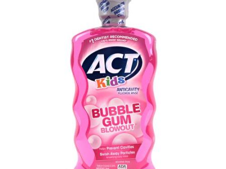 WHOLESALE ACT KIDS MOUTHWASH BUBBLE GUM 16.9 OZ SOLD BY CASE Online now