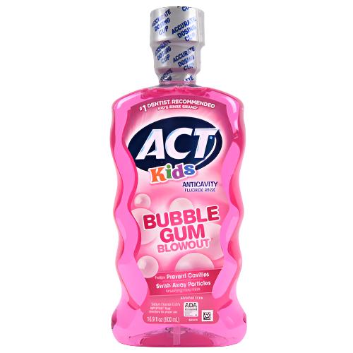 WHOLESALE ACT KIDS MOUTHWASH BUBBLE GUM 16.9 OZ SOLD BY CASE Online now