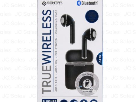 WHOLESALE SENTRY TRUEWIRELESS BLK EARBUDS #BT964B SOLD BY CASE For Discount