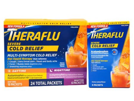 NEW WHOLESALE THERAFLU NIGHTTIME SEVERE COLD & COUGH ASSORTED SOLD BY CASE Sale