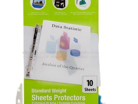 WHOLESALE BAZIC SHEET PROTECTORS STANDARD WEIGHT 10 SHEETS #2130 SOLD BY CASE For Discount