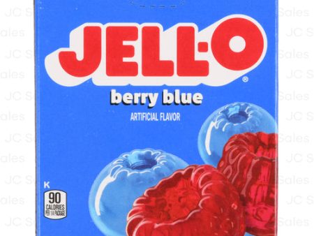 WHOLESALE JELL-O BLUEBERRY FLAVORED GELATIN MIX 3-OZ SOLD BY CASE Sale