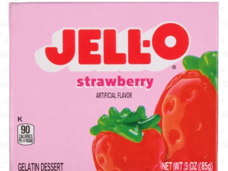 WHOLESALE JELL-O STRAWBERRY FLAVORED GELATIN MIX 3-OZ SOLD BY CASE Online