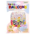 WHOLESALE TRICO 18 HAPPY BIRTHDAY TRANSPARENT BALLOON SOLD BY CASE Online Hot Sale