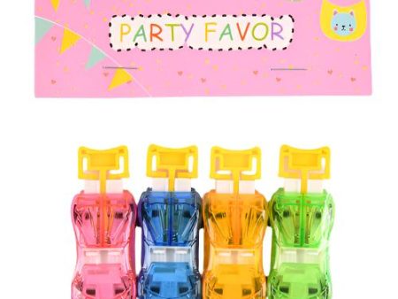 NEW WHOLESALE PARTY FAVOR CARS ASST 4PC SOLD BY CASE Fashion