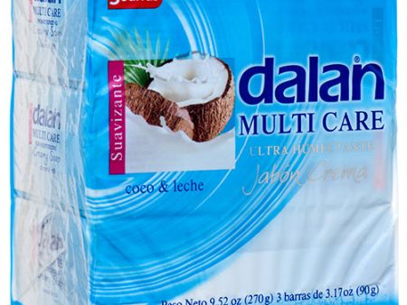 WHOLESALE DALAN BAR SOAP COCONUT & MILK 3 PK X 3.2 OZ SOLD BY CASE Sale