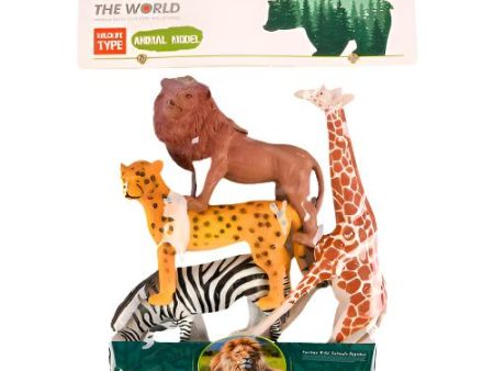 WHOLESALE ANIMAL THE WORLD ASST 4PC IN PVC BAG SOLD BY CASE on Sale