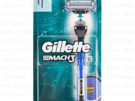 WHOLESALE GILLETTE MACH3 AQUA GRIP 1PC SOLD BY CASE For Discount