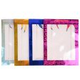 WHOLESALE GIFT BAG LARGE W  CLEAR WINDOW & ASSORTED BORDER COLORS SOLD BY CASE Cheap