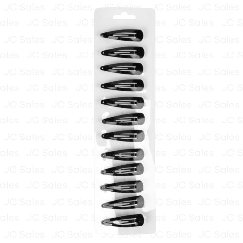 WHOLESALE HAIR METAL CLIPS BLACK 12-CT SOLD BY CASE Online Sale