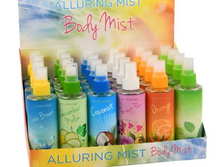 WHOLESALE ALLURING BODY MIST ASSORTED SCENTS 6 OZ SOLD BY CASE Cheap