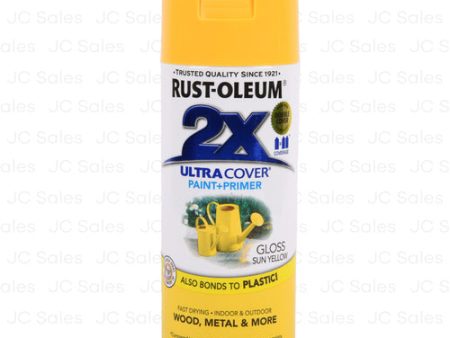 WHOLESALE RUSTOLEUM PAINT+PRIMER SUN YELLOW 12-OZ SOLD BY CASE on Sale