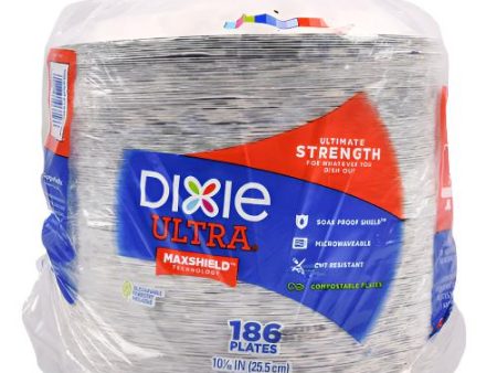 WHOLESALE DIXIE ULTRA STRENGTH PAPER PLATES 10 1 6 186CT SOLD BY CASE Supply