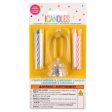 WHOLESALE UNIQUE #0 FLASHING LED BIRTHDAY CANDLE WITH HOLDER SOLD BY CASE Supply