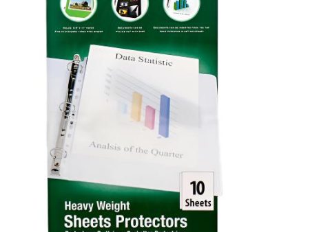 WHOLESALE BAZIC SHEET PROTECTOR 10 SHEET HEAVY WEIGHT SOLD BY CASE Online Sale