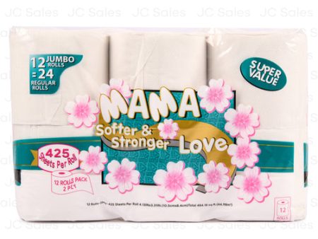 WHOLESALE MAMA LOVE BATH TISSUE ROLLS 12-CT SOLD BY CASE For Sale