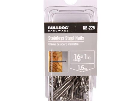 NEW WHOLESALE STAINLESS STEEL NAILS 1 1.5-OZ 16GR SOLD BY CASE Fashion