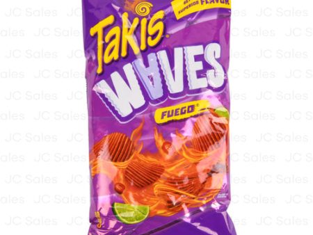 WHOLESALE TAKIS WAVES FUEGO CHIPS 8-OZ SOLD BY CASE Hot on Sale