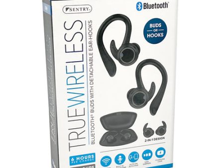 WHOLESALE TRUE WIRELESS BLUTETOOTH BUDS W EAR HOOKS SOLD BY CASE Hot on Sale