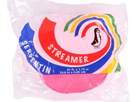 WHOLESALE SO NICE PARTY STREAMER HOT PINK 81FTX1.75 SOLD BY CASE Discount