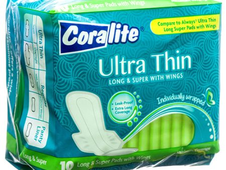 WHOLESALE CORALITE MAXI PADS ULTRA THIN 10CT SOLD BY CASE Online Sale