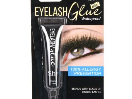 WHOLESALE S.HE EYELASH GLUE WATERPROOF BLACK .33-OZ SOLD BY CASE Online Sale