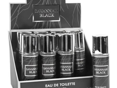 WHOLESALE MEN S EAU DE TOILETTE SAVANNAH BLACK 1.0 OZ SOLD BY CASE For Cheap