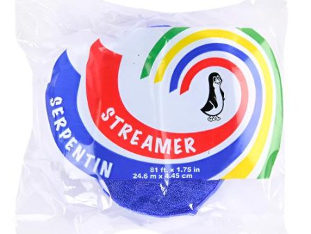 WHOLESALE SO NICE PARTY STREAMER ROYAL BLUE 81FTX1.75 SOLD BY CASE Hot on Sale