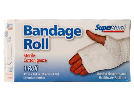 WHOLESALE SUPERBAND BANDAGE ROLL STERILE COTTON GAUZE SOLD BY CASE Online now