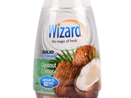 WHOLESALE WIZARD SOLID FRESHENER COCONUT COLADA 7.8 OZ SOLD BY CASE Fashion