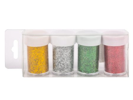 WHOLESALE GLITTER SHAKER 4PK ASST COLOR SOLD BY CASE Discount