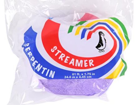 WHOLESALE SO NICE PARTY STREAMER LAVEDER 81FTX1.75 SOLD BY CASE Supply