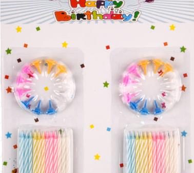 NEW WHOLESALE HAPPY BIRTHDAY CANDLES ASST COLORS 36CT SOLD BY CASE Discount