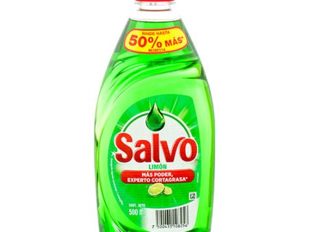 WHOLESALE SALVO DISHWASHING LIQUID LIMON 500 ML SOLD BY CASE on Sale