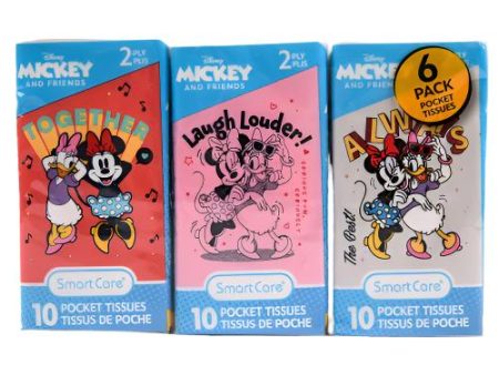 WHOLESALE DISNEY MINNIE AND DAISY POCKET TISSUE 10CT 6PK SOLD BY CASE Supply