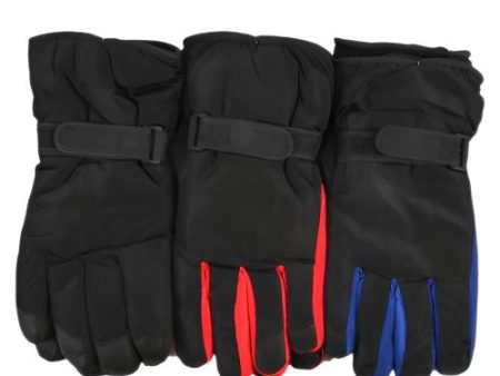 WHOLESALE HW MEN NYLON GLOVES WATER PROOF ASST COL SOLD BY CASE on Sale