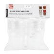 NEW WHOLESALE EZ PLASTIC PORTION CUPS CLEAR 5.5-OZ 20CT SOLD BY CASE Fashion