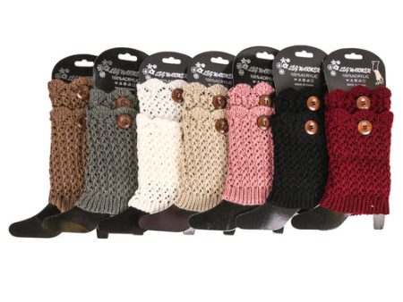 WHOLESALE HW KNITTED LEG WARMERS ASST COLORS SOLD BY CASE Supply