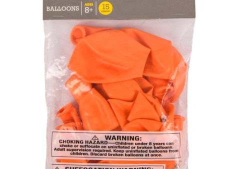 WHOLESALE HH ORANGE BALLOONS 15 CT SOLD BY CASE For Cheap