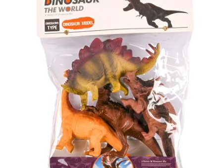 WHOLESALE DINOSAUR THE WORLD ASST 4PC IN PVC BAG SOLD BY CASE Online