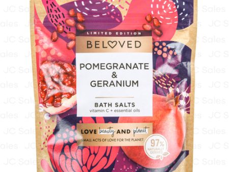 WHOLESALE BELOVED BATH SALTS POMEGRANATE&GERANIUM 15 OZ SOLD BY CASE Online Sale