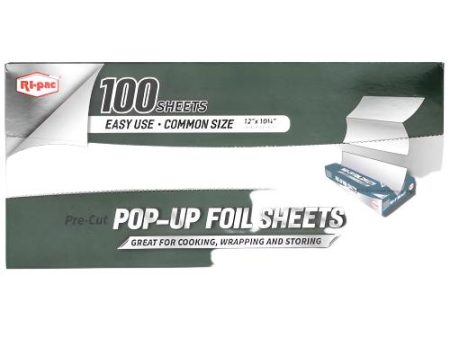 WHOLESALE POP UP FOIL SHEETS 100-CT12X10 1 4 SOLD BY CASE Online