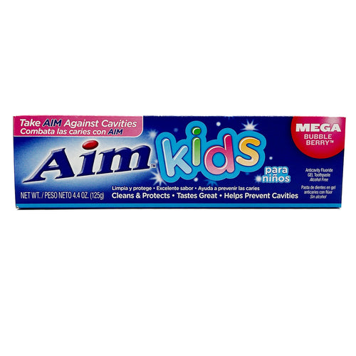 WHOLESALE AIM KIDS GEL TOOTHPASTE MEGA BUBBLE BERRY 4.4 OZ SOLD BY CASE Supply