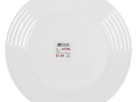 NEW WHOLESALE HARENA DESSERT GLASS  PLATE WHITE 7.25 IN SOLD BY CASE Online now