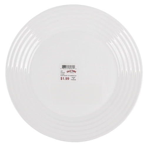 NEW WHOLESALE HARENA DESSERT GLASS  PLATE WHITE 7.25 IN SOLD BY CASE Online now