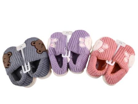 WHOLESALE HW KID S INDOOR SLIPPERS W ANIMAL SZ 11-3 SOLD BY CASE Online now